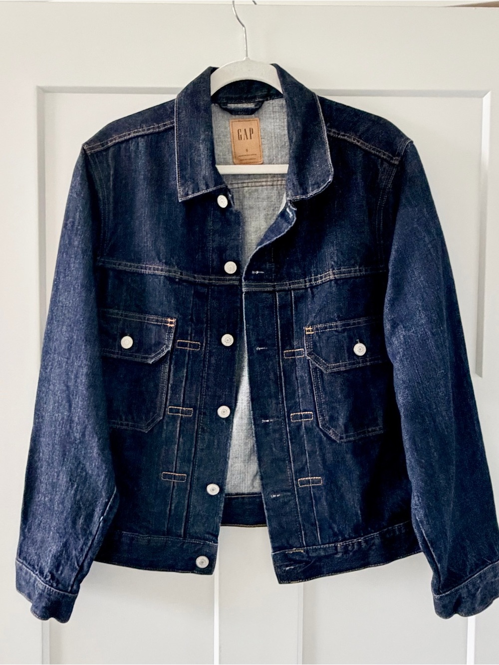 Gap Heavyweight Denim Jacket Dark Rinse Men’s Size Small